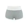 7703-26 Verano Chica Picante Bloque de Color Dobladillo Cintura Baja Alargador de Piernas Pantalones Cortos Ajustados al Cuerpo Bloque de Color Deportivos Casuales de Moda