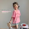 [Liquidación] Elegantes Tops para Niñas 2026 Nuevo Cuello Redondo Algodón Puro Verano Ligero Zorro Plateado Manga Corta Camiseta Venta al por Mayor