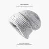 Nuevo Sombrero de Lana Cálido con Borlas para Otoño e Invierno, Gorro Tejido a Mano para Mujer, Versátil, Moderno, Estilo Étnico, Sombrero de Punto