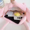 Bolso de Peluche Kuromi Lindo de Dibujos Animados para Mujer, Bolso de Hombro Popular de Muñeca para Estudiantes que Salen