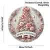 Colgantes Populares Navideños de Estilo Nórdico para Puerta Decoraciones de Pared Feliz Navidad Accesorios Festivos