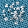 Disco Volador Redondo Galvanizado Tapones para los Oídos Grandes Transparentes de Silicona Suave Pendientes de Tachuela Tapones Pendientes Hechos a Mano DIY Accesorios de Joyería