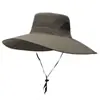 Sombrero de Sol para Hombre Verano Anti-UV Camuflaje Sombrero de Pescador Protección Solar para Exteriores Pesca y Montañismo Sombrero de Sol de Ala Ancha