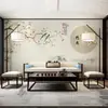 Nuevo papel tapiz de flores y pájaros del paisaje chino para dormitorio, fondo de TV, mural decorativo para sofá en la sala de estar, pared de Cine y Televisión, tela de pared