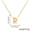 Novos acessórios de joias DIY banho de ouro real 18K pingente 26 letras pulseira colar acessórios pingente acessórios atacado