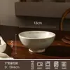 Vajilla Cerámica Rústica Estilo Wabi-Sabi para Hoteles y Casas de Huéspedes, Tazones de Arroz y Juegos de Tazas de Té Vintage, Juegos Personalizados de Tazones, Platos y Cucharas para Uso Doméstico