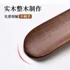Madera de Nogal Negro Sin Agacharse Calzador Mango Largo Hogar Madera Maciza Mujeres Embarazadas Artefacto para Ponerse los Zapatos Calzador Largo de Madera