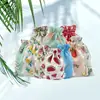 Impresso algodão e linho pacote de pano bolso estilo étnico saco de algodão com cordão saco de embalagem de jóias saco repelente de mosquitos atacado spot