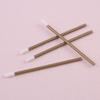 Brocha labial desechable portátil brocha para labios sombra de ojos lápiz labial brillo labial mango hueco brocha para labios pelo de nailon brocha labial pequeña herramientas de belleza