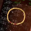 Pulseira de Peixe Koi em Cloisonné com Jade Amarelo 4mm Estilo Fino Argila Roxa Âmbar de Segunda Geração Pulseira de Peixe Koi para Mulheres Atacado