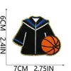 Fornecimento Exclusivo Transfronteiriço de Patches Bordados com Tema de Formatura com Elementos de Basquete e Futebol, Patches Termocolantes para Uniformes de Formatura, Roupas e Decorações de Bolsas