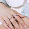 Anillo de moissanita de lujo ligero, exclusivo para la industria pesada, de plata S925, con diamantes a todo color, anillo de compromiso para mujer.
