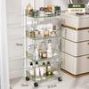 Caja de almacenamiento de cosméticos Ins Style, estante de almacenamiento, tocador de escritorio para el cuidado de la piel, carrito para lavabo de baño