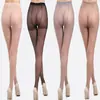 Medias para Adultos Seda Hilada al Núcleo Primavera y Verano Mariposa Negra Entrepierna en T Color Café Color Piel Medias Base para Mujer Sexy