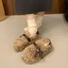 Zapatos con Plataforma de Suela Gruesa para Aumentar Altura, Forrados de Piel, para Mujer, Ropa de Exterior, Nueva Moda de Invierno 2026, Versátiles, sin Cordones, Zapatos Wawawa, Zapatos de Algodón Peludo