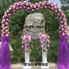 Arco de flores de seda para boda soporte para flores arreglo de boda puerta de flores inauguración de tienda arco de flores para celebración corona de actividad de celebración puerta de la felicidad