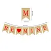 Bandera Decorativa de Lino 'Be Mine' para el Día de San Valentín, Decoración de Fiesta, Suministros de Decoración Festiva