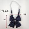 Azul Marinho Gravata Gravata Borboleta Flor Terno Masculino e Feminino Fita de Cetim Laço de Ângulo Plano Acessórios Uniforme Escolar Jk