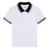 Camiseta Infantil Camiseta Branca Camisa Polo Infantil Meninos e Meninas Uniformes Brancos para Ensino Fundamental e Médio Uniformes de Jardim de Infância