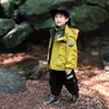 Jaqueta 3 em 1 para Meninos para Primavera e Outono 2026 Novo Modelo com Forro de Fleece, Roupa de Trabalho Estilosa para Crianças, Tendência para Meninas e Meninos