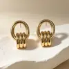 Pendientes Lujo Ligero Sentido de Alta Gama Pendientes de Botón Pendientes de Lujo Ligero Joyería Vintage Pendientes de Botón Pendientes Pendientes Retro Pendientes Mujer