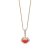 Collar con Candado Ruyi de Plata de Ley 925 para Mujer, Estilo Chino Nuevo Retro, Colgante de Candado de Paz de Ágata Roja, Cadena para Clavícula al por Mayor