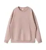 Sudadera de Terciopelo Pesado con Hombros Caídos, Color Sólido, Cuello Redondo para Hombre, Marca de Tendencia Otoño e Invierno, Corte Holgado, Capa Base para Hombre