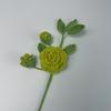 Flor de Lana Camelia Producto Terminado Tejido a Mano Ganchillo Flor Inmortal Regalo de San Valentín Flor de Lana Tejida Camelia