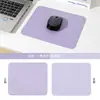 Pad de Mouse de Couro de Tamanho Pequeno Cor Sólida Simples Tapete de Mesa para Laptop Escritório Dormitório Masculino e Feminino Tapete de Jogo de Couro