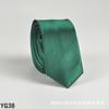 Corbata de color liso para hombre, estilo coreano, informal, de 5 cm, de seda, estrecha, para boda, negocios, ejecutivos, venta al por mayor