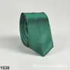 Corbata de color liso para hombre casual 5 cm estilo coreano seda artificial estrecha para lugar de trabajo boda negocios administrativa venta al por mayor