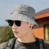 Chapéu de Pescador Masculino de Verão para Viagem com Proteção Solar, Novo Chapéu para Caminhada com Bordado de Logo para Caminhada ao Ar Livre