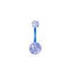 Piercing Factory Multicolor Plástico Transparente Brillantina Anillo Umbilical Acrílico Barra Suave Anillo de Ombligo Clavo Umbilical Piercing Cuerpo Humano