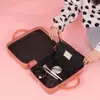 Mini maleta de 13 pulgadas, estuche de maquillaje, caja de almacenamiento de oso de dibujos animados, maleta de viaje pequeña y ligera