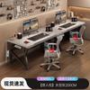 Escritorio de computadora, escritorio doble para deportes electrónicos, escritorio para el hogar, escritorio para dormitorio, escritorio de trabajo para parejas, uno al lado del otro.