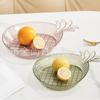 Prato de Frutas para Cozinha Doméstica Criativo Prato de Frutas de Vidro Doméstico Simples Personalizado Prato de Frutas Abacaxi Prato de Frutas Secas para Sala de Estar