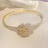 Pulseira de Moda Flor de Rosa Artesanato Fino Italiano Cobre Microincrustado com Zircônia Joia Transfronteiriça
