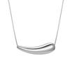 Plata de Ley S925 Huevo de Pimienta Berenjena Colgante Pequeño de Frijol Dorado Moda Japonesa y Coreana Elegante Chapado en Oro Cadena de Clavícula para Mujer de Lujo Ligero