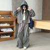 Conjunto de Sudadera con Capucha y Pantalones Cargo Casuales para Niñas, Chaqueta Exterior, Conjunto de Dos Piezas - Otoño 2026