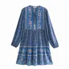 2026 Otoño Moda Nueva Europea y Americana para Mujer Venta al por Mayor Vestido de Posicionamiento de Manga Larga de Rayón 9471