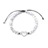 Europa y Estados Unidos amor transfronterizo pulsera tejida a mano con cuentas pulsera cuerda moda personalidad alto sentido pulsera fabricantes al por mayor