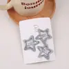 Grampo de cabelo estrela y2g estilo coreano para garotas quentes metal prateado estrela de cinco pontas grampo lateral grampo BB para todos os estilos acessórios de cabelo
