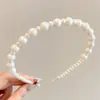 Diadema de moda y dulce para niños, versátil y elegante, diadema de perlas para niñas, accesorio para el cabello de alto valor estético