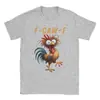 Algodón Transfronterizo Tf-Caw-F Divertido Meme de Gallo Camiseta Humorística para Hombre Camiseta Genial de Manga Corta Camiseta con Cuello de Marinero 100