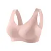 Ropa Interior de Comercio Exterior con Copas Completamente Fijas para Mujer, Sujetador Deportivo Sin Costuras y Sin Aros, Delgado, Cruzado, Envoltorio Deportivo para el Pecho sin Sujetador