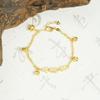 Pulsera de Oro Arena Vietnamita, Pulsera de Campana de Bendición Estilo Palacio para Mujer, Diseño Simple, Fabricante de Joyería de Mano de Larga Duración
