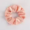 Gomas para el Cabello Estilo Europeo y Americano Transfronterizas en 80 Colores, Diademas de Satín Brillante, Gomas de Satín de Color Sólido Simples, Gomas para Coletas Altas para Mujeres