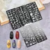 Suministro Transfronterizo de Juegos de Placas de Estampado para Uñas, Plantillas DIY de Transferencia para Uñas, Venta al por Mayor de Fabricantes