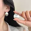 Pendientes Ovalados Geométricos Minimalistas para Mujer, Pendientes de Gancho Creativos de Celebridad de Internet de Moda y Únicos, Tendencia de Pendientes de Diseño de Nicho Estilo Ins