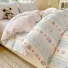 Funda de edredón de algodón puro al por mayor 100% algodón una sola pieza para compra individual estilo sábana de cama para dormitorio de estudiante 1.5m X 2m Más